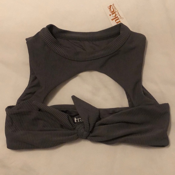Frankie's Bikinis Other - New gray small Frankies bikini top